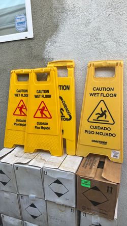 JANITORIAL WET FLOOR SIGNS