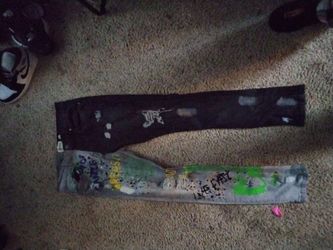 2 tone designer skinny jeans