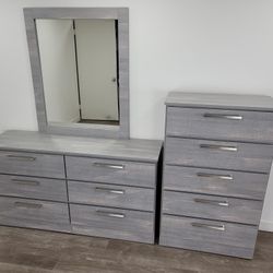 Cómoda Con Espejo Y Gavetero 
