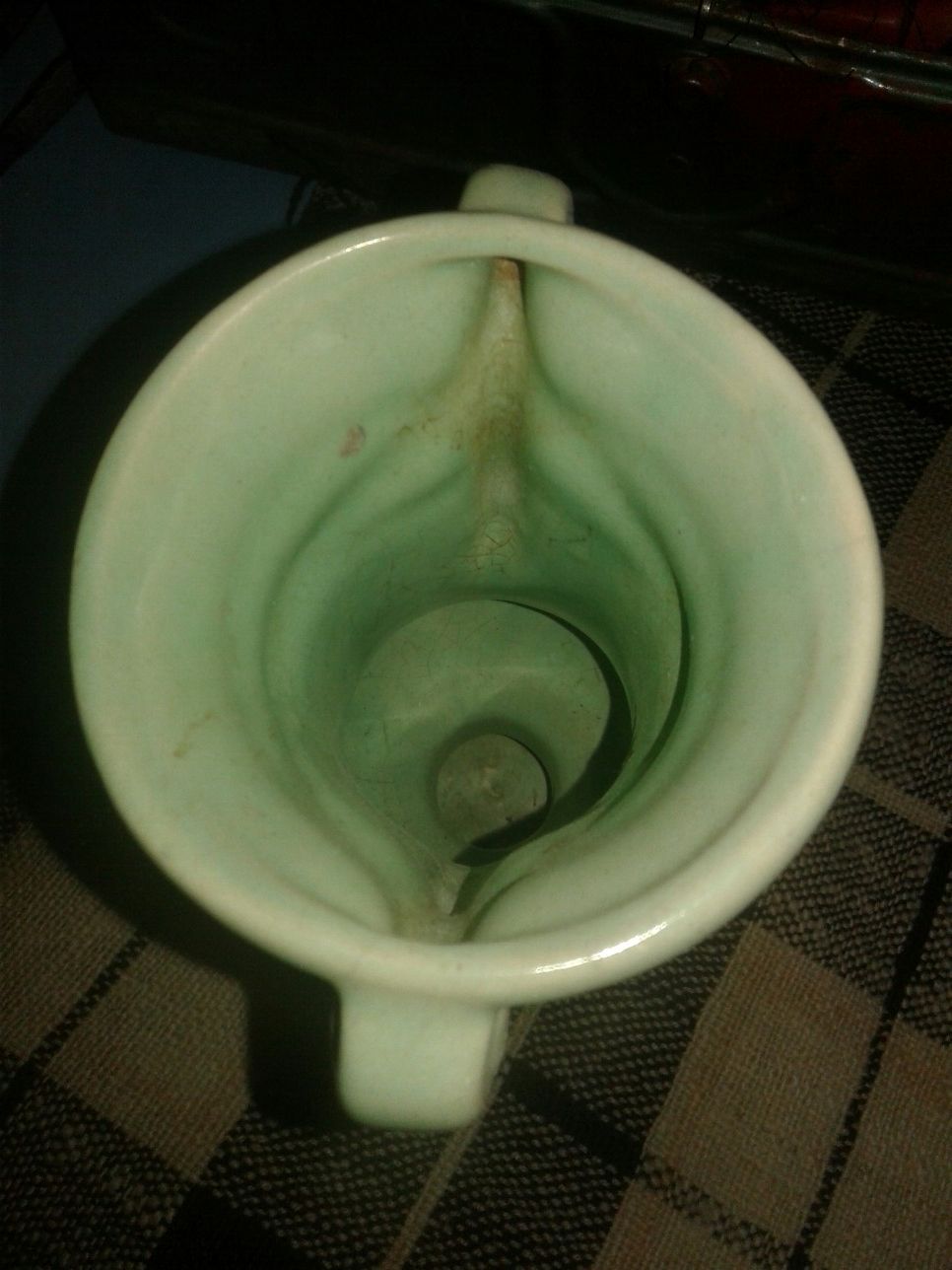 Beautiful green McCoy pottery vase