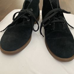 CALVIN  KLEIN  JEANS  Boy’s/Girl’s Suede Shoes Size 7 Black Color