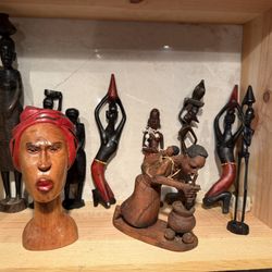 African Hand Carved Wooden Art
