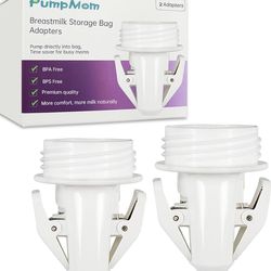 Breastmilk Storage Bag Adapters for Spectra S1 S2 Pumps, Avent Comfort Wide Mouth Flange Pump to Use