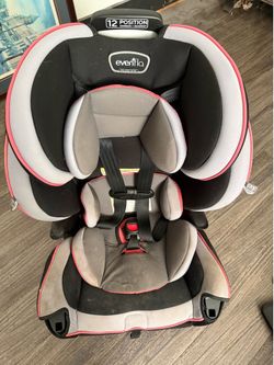 Evenflo EveryKid 3-in-1 Convertible Car Seat, Maya Coral,