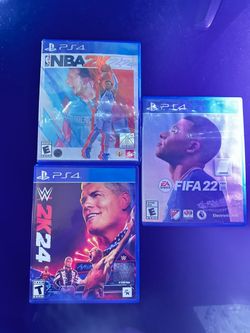 NBA 2K 22 FIFA 22 WWE 2K 24