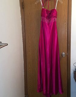 NWT Zum Zum by Niki Livas beaded ruched satin open back prom pageant dress  for Sale in Moorhead, MN - OfferUp