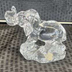 Princess House “Wonders of The Wild” 24% Lead Crystal Elephant Figurine
