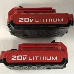 NEW GENUINE PORTER CABLE PCC680L 2 PACK 20V Max Lithium Batteries