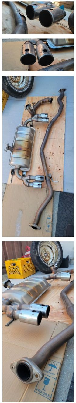 OEM 124 spider abarth Exhaust Muffler Quad tips catback 2017-2022 or for parts