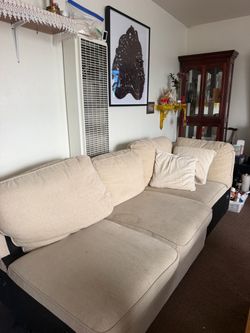 White L-Shaped Couch