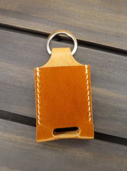 Leather Chapstick Holder