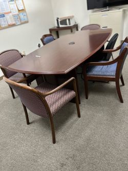 Conference table and chairs