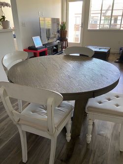 Dining table and chairs