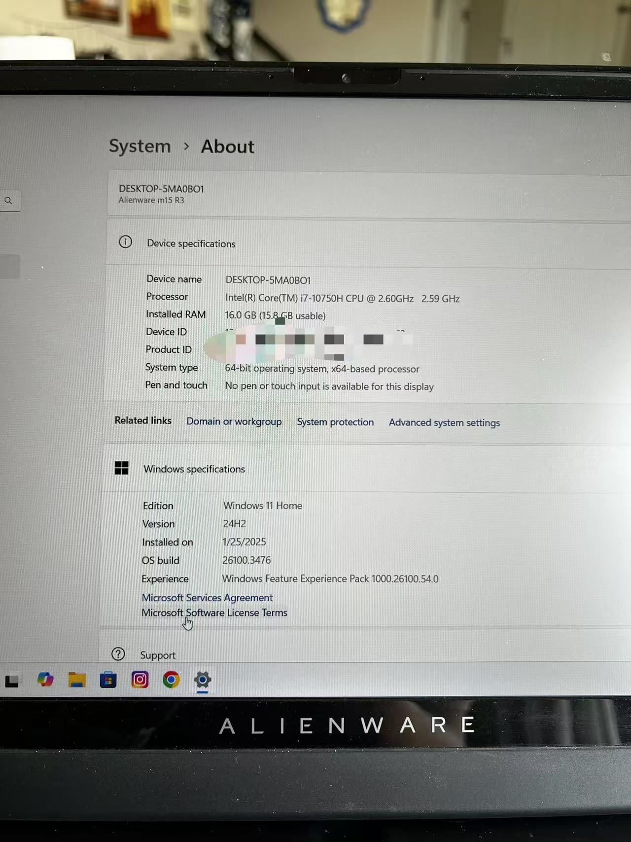Alienware M15 R3 gaming laptop