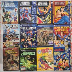 Lot Of 12 Blu Ray DC Animated Justice League Superhero Free Shipping