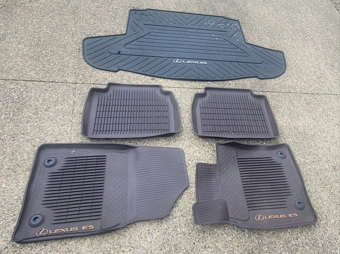 Lexus ES350 winter floor mats and trunk liner 2019-2023