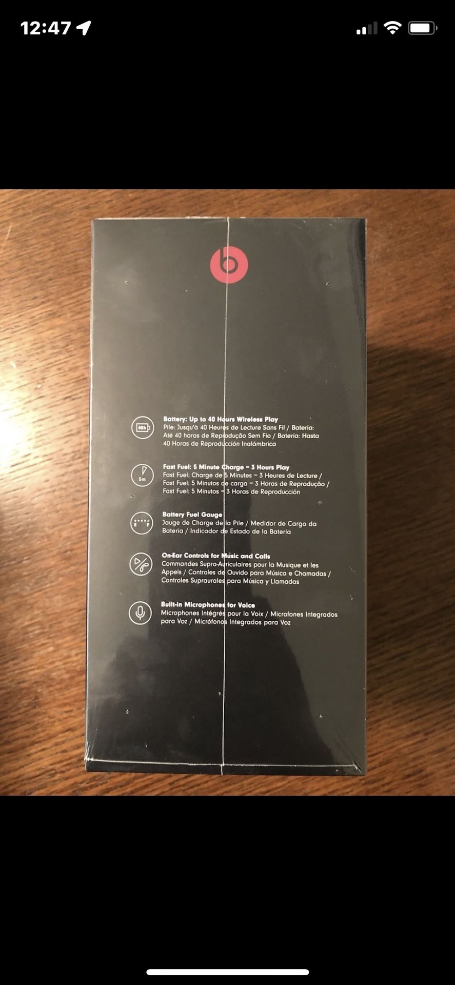 Beats SoloÂ³ Bluetooth Wireless On-Ear Headphones - Black for Sale in 