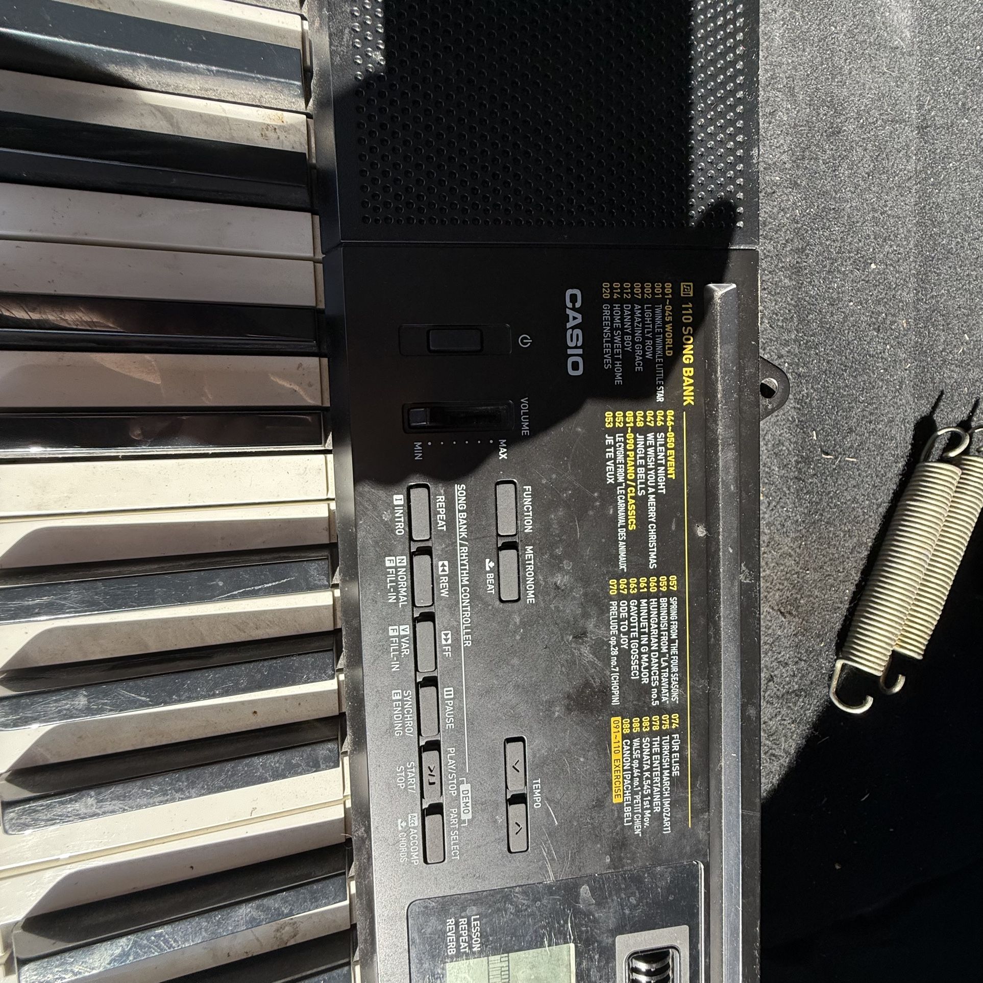 Casio battery powered piano 