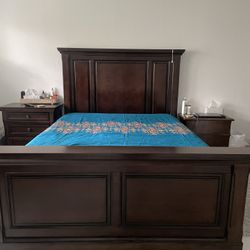 Ashley Bed Frame And Side Tables
