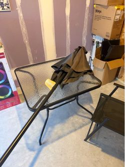 Patio table and 3 chairs
