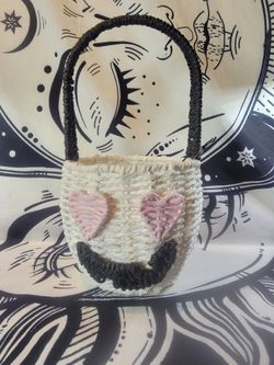 Small Pumpkin Basket With Heart Eyes