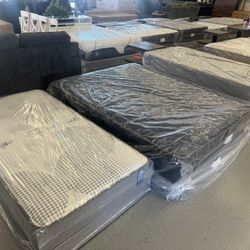 Furniture Mattress, Boxspring Queen, King, Twin Pool Bedframe