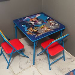 Paw Patrol Table With Chairs 