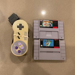 Super Nintendo snes Mario world all stars controller