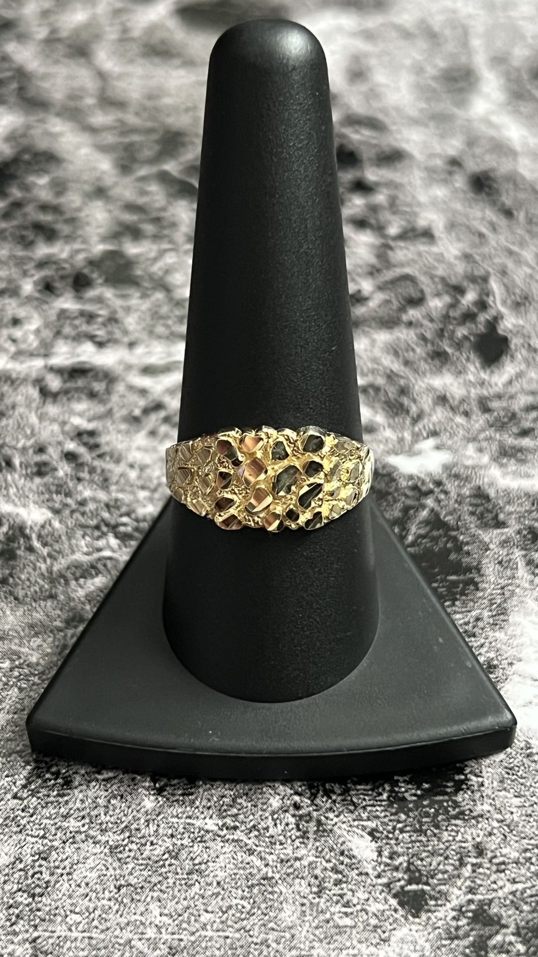 14k Gold Nugget Ring
