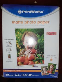 FREE Matte Photo Paper (Dual-sided)