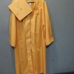 Yellow Graduation Gown & Cap