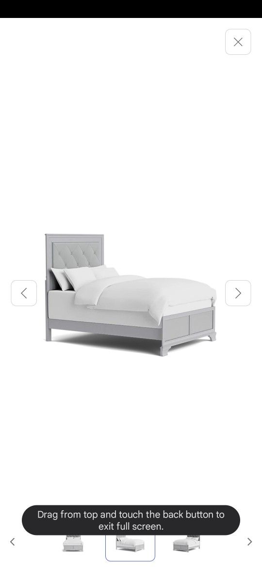 GEMMA SILVER BEDFRAME $90 OBO