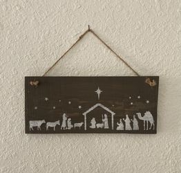 Farmhouse Nativity Sign