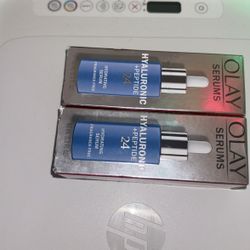 Okay Serum Hyaluronic +peptide 24 Hydrating Serum New 2 Bottles