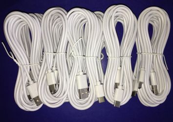 Micro USB and type c cables 10 for $25