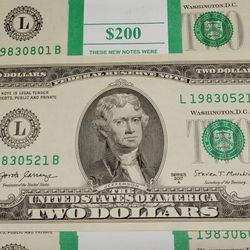 $2 Birthday or Anniversary Note Uncirculated 