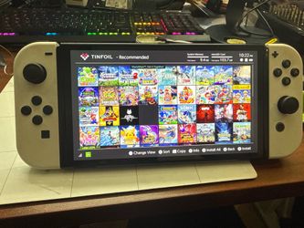 Switch OLED Pico chipped 256GB Tin Foil