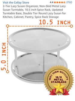 Lazy Susan Organizer 2-tier
