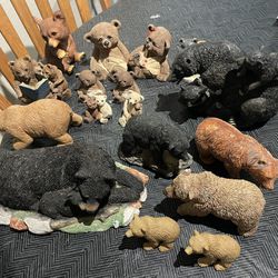 stone/ porcelain/ misc made bears 17 total $50 for all in n Lakeland 