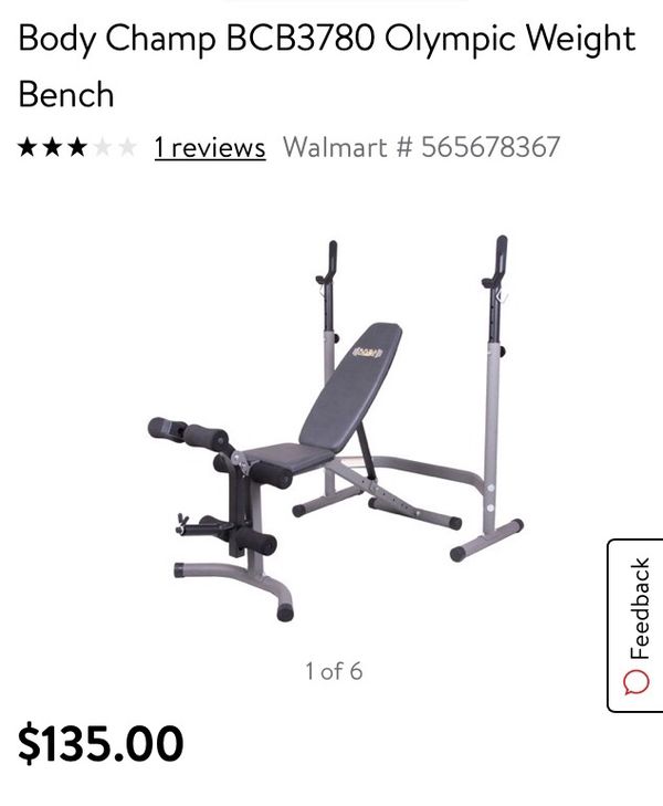Olympic Weight Bench By Body Champ Brand New For Sale In Houston
