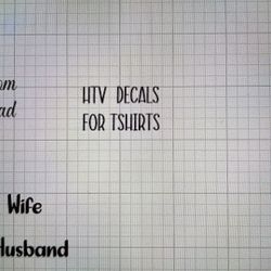 Htv Decal Stickers 