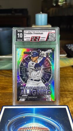 2024 Topps Cosmic Chrome Freddie Freeman Rainbow Foil Refractor Gem Mint 10