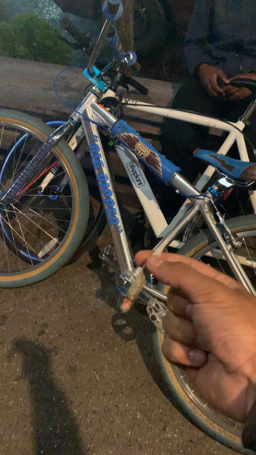 Silver And Blue Custom 29inch Big Ripper
