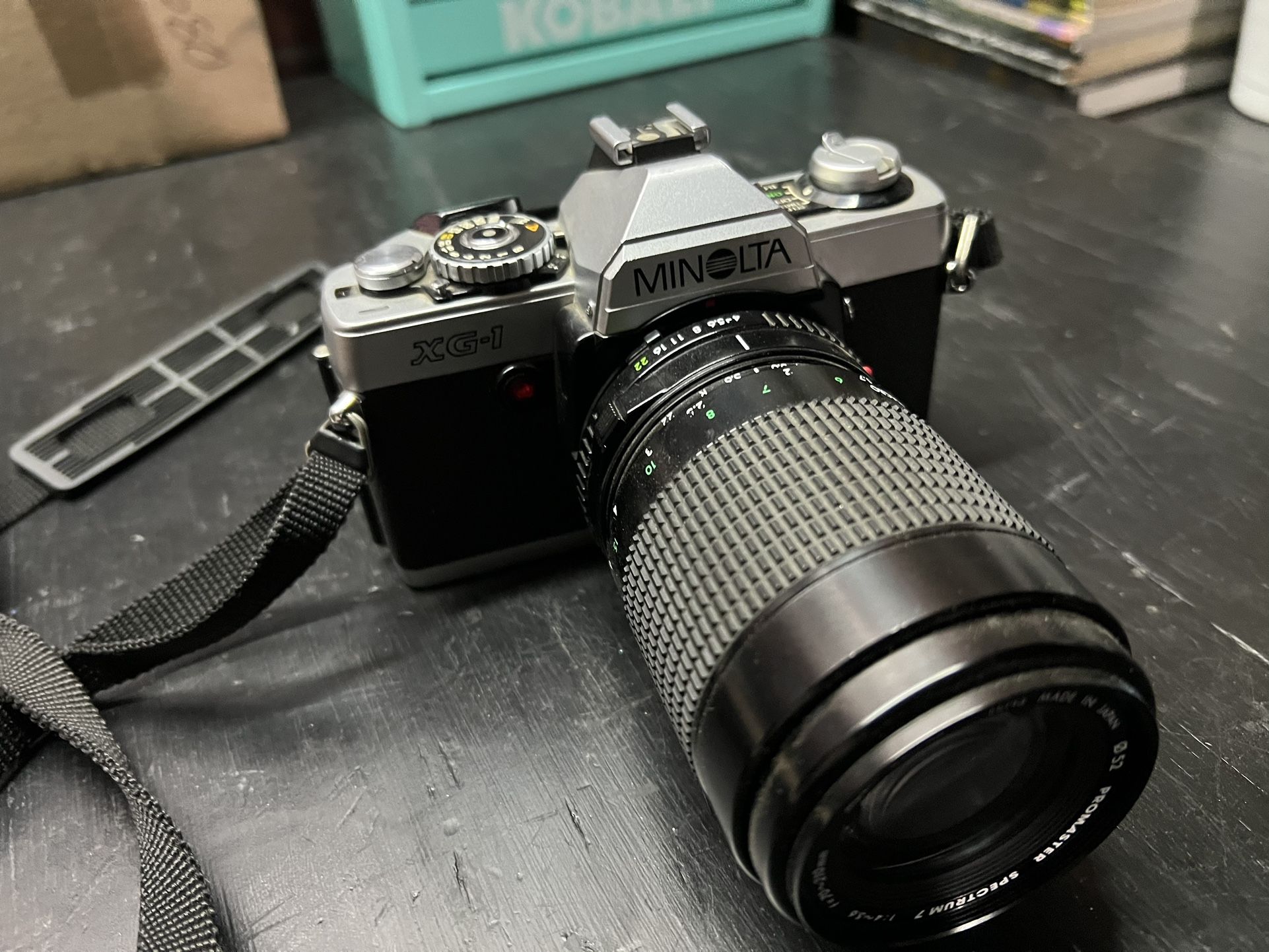 Minolta XG-1 + Promaster Spectrum 7 Lens (70–210mm)