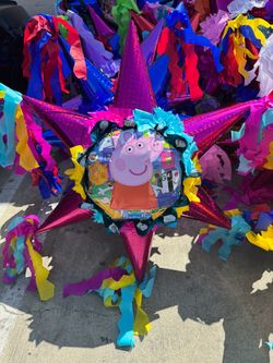 Peppa pig bola star piñata