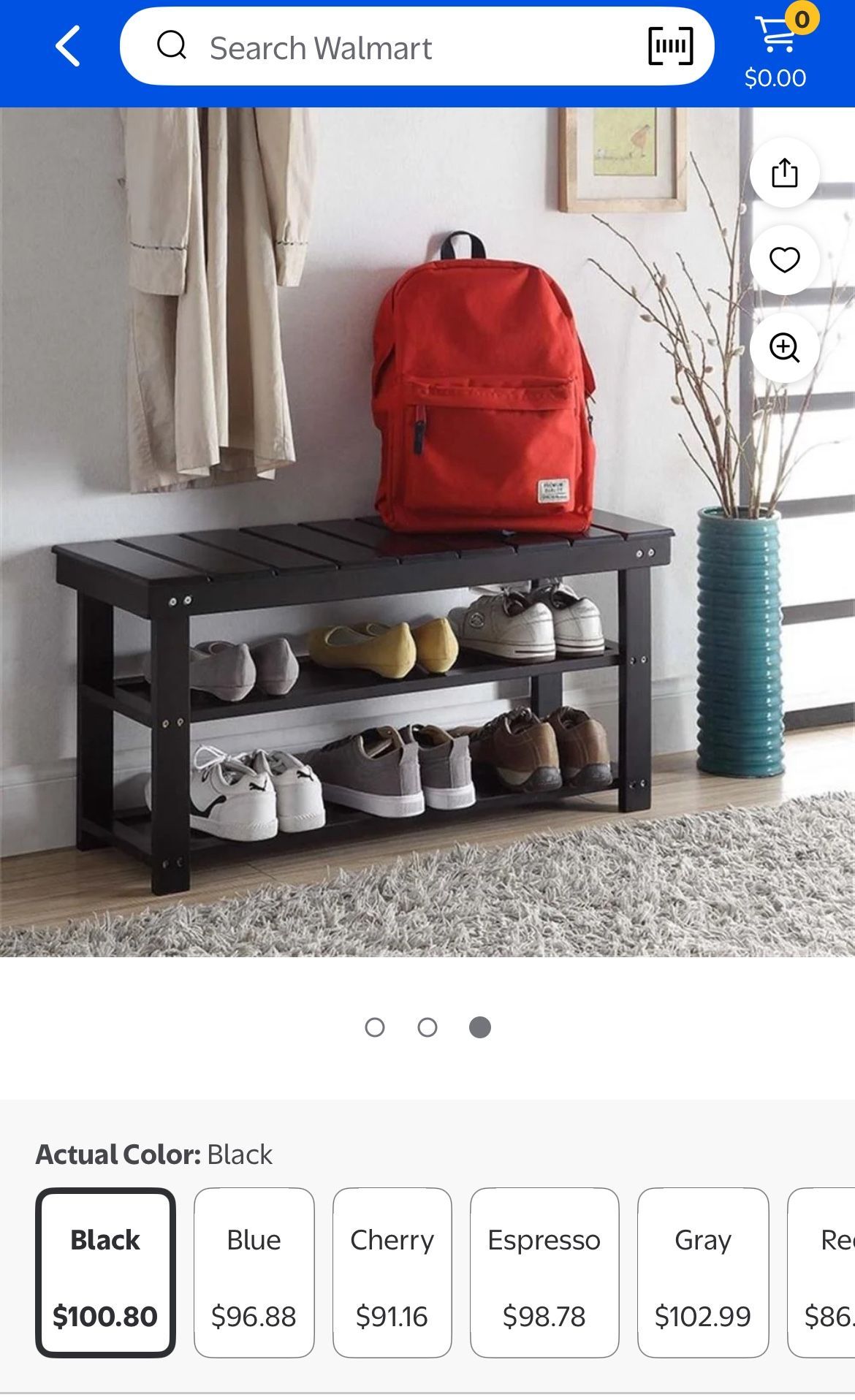 Entry Way Bench Shoe Rack