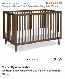 3 in 1 Convertible Crib with Mattress