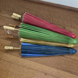 Assorted Colored Paper Parasols