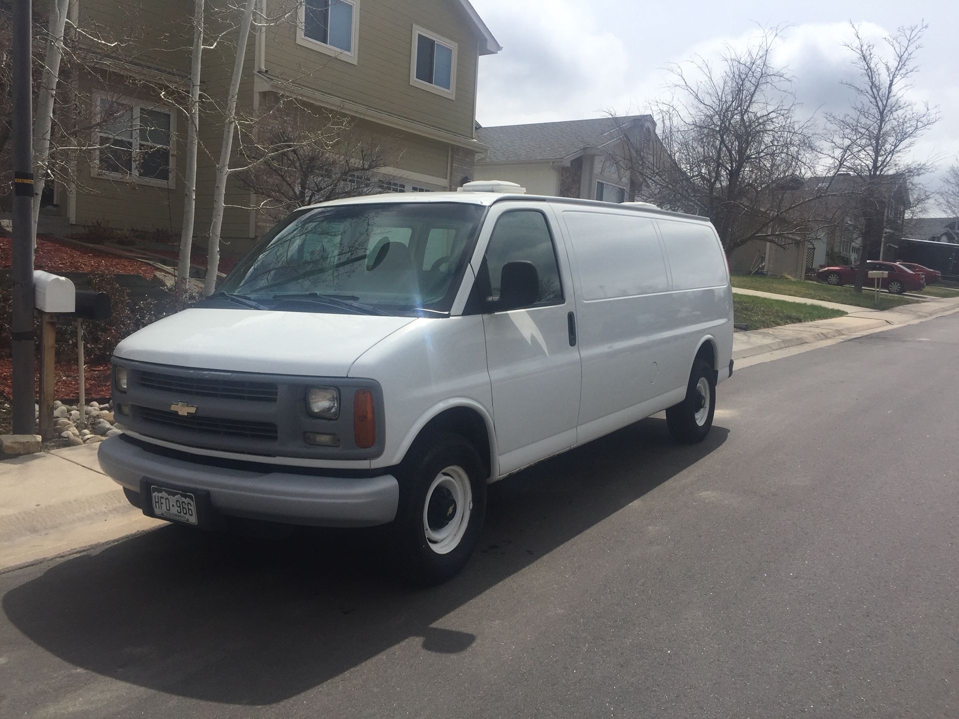 2002 Chevy express 3500 5.7 runs and drives excellent 218k Miles nice in an out Tires are good clean Colorado title Great work van Cal for more in