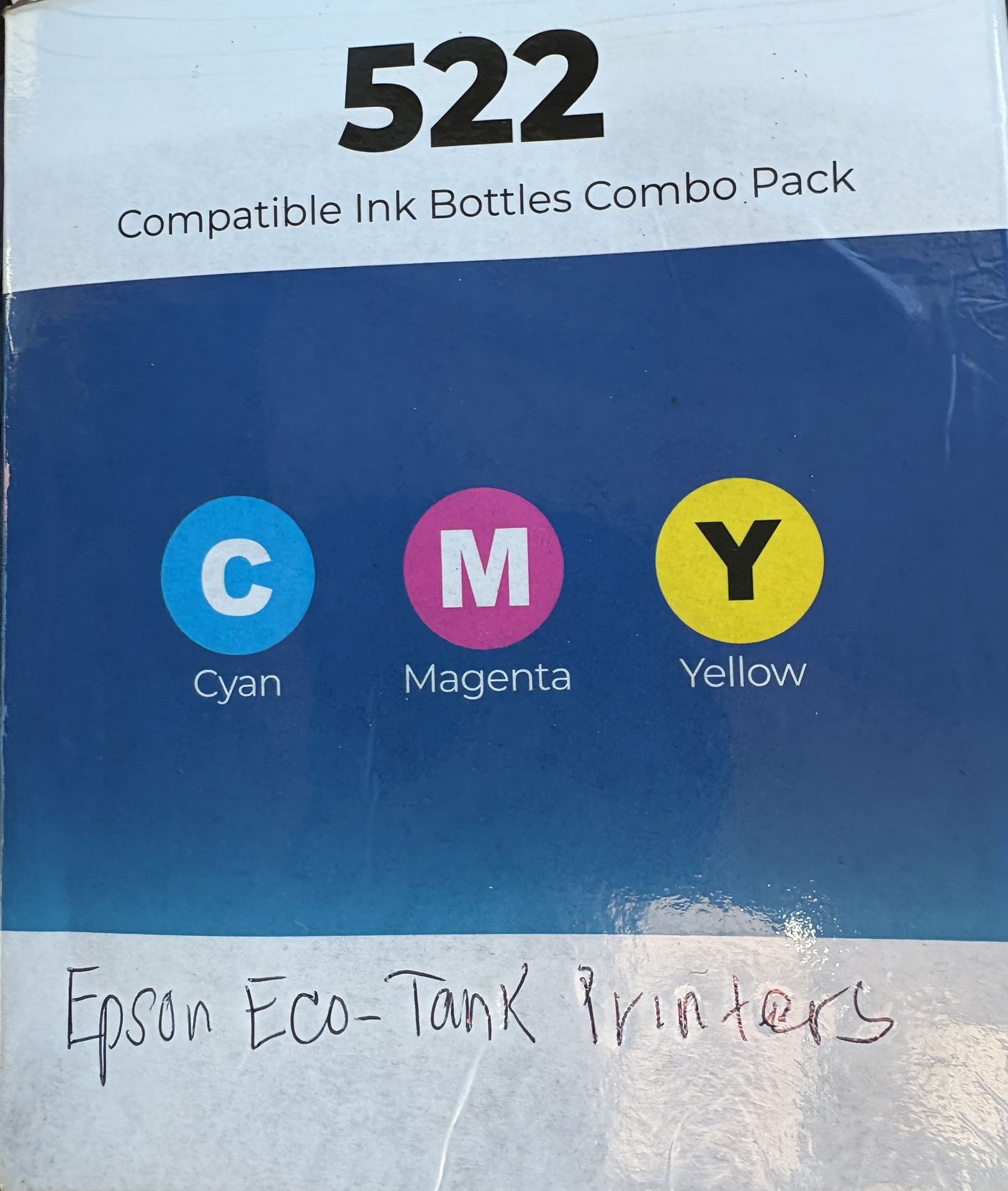 Epson Eco Tank Printers 522 Three Pack Color Ink Refill